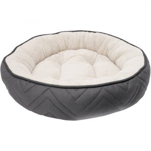 5. Dog It Dog Dream Well Dog Cama Redonda Gris / Blanco